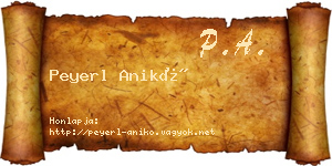 Peyerl Anikó névjegykártya